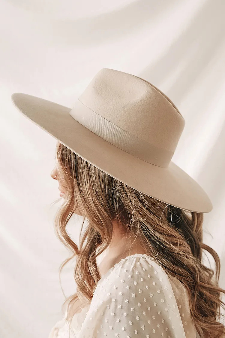 Adrian Beige Wool Fedora Hat | Lulus (US)