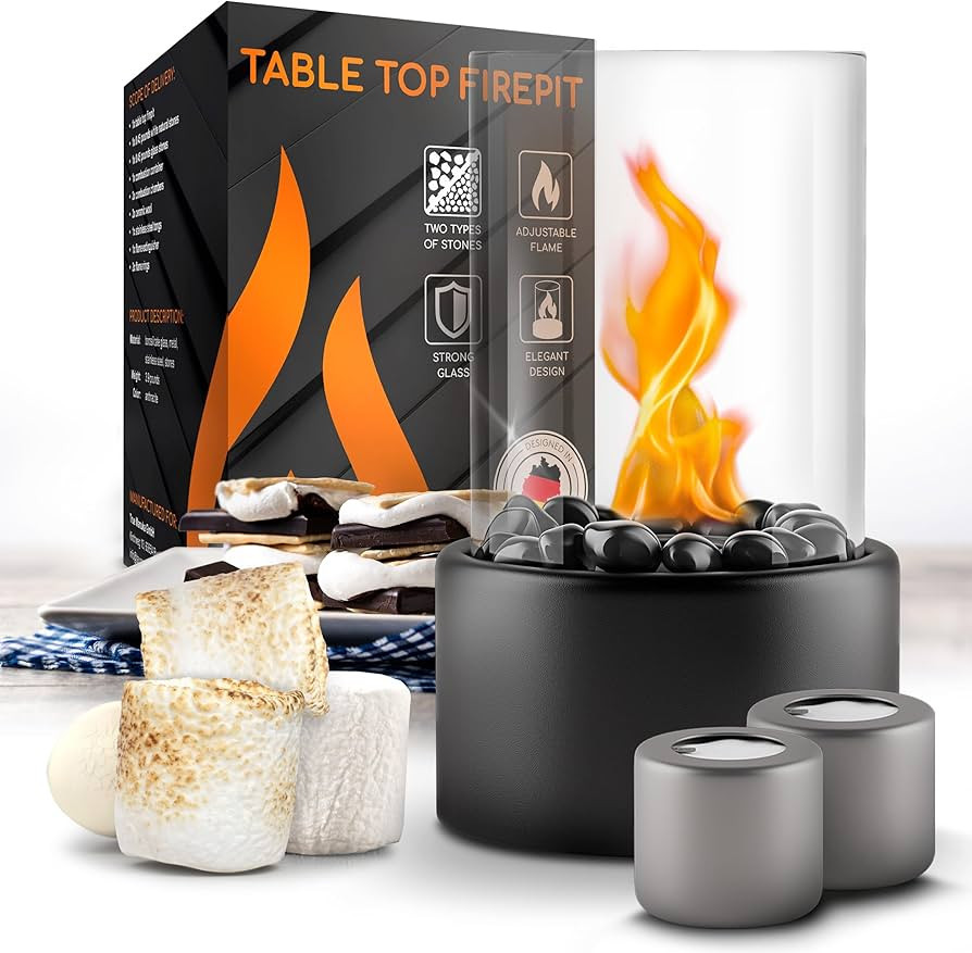 Flammtal - Tabletop Fire Pit [THE ORIGINAL] - Table Top Firepit Indoor & Outdoor - Ethanol Table ... | Amazon (US)