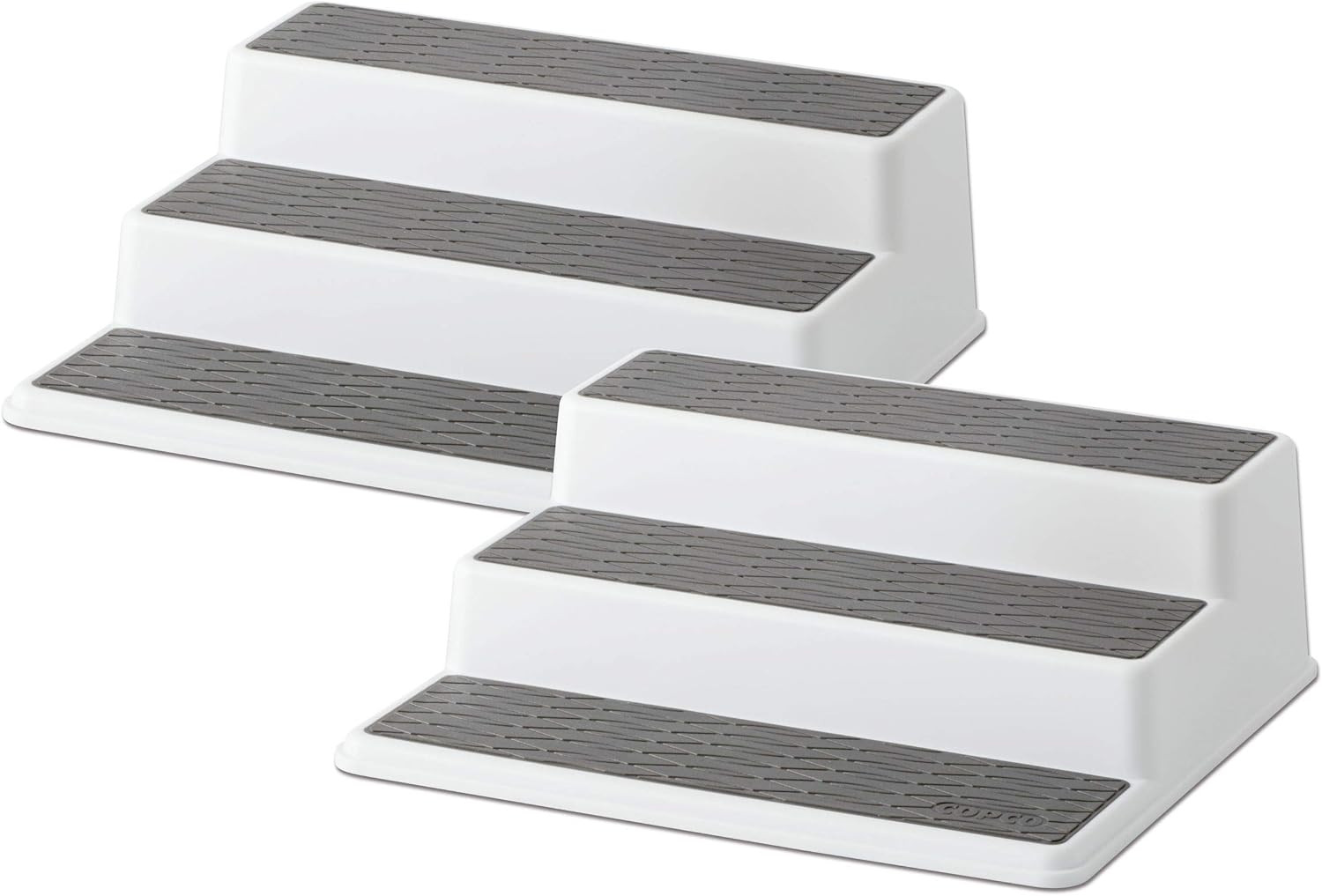 Copco 5257350 Non-Skid 3-Tier Spice Pantry Kitchen Cabinet Organizer, 2 Pack, Grey 2 | Amazon (US)