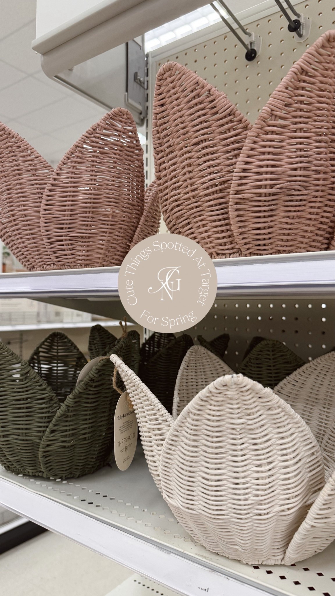 Cute things spotted at Target for Spring 🌷 

#target #spring #springdecor #springbasket #basket #targetfinds 

#LTKSeasonal #LTKSaleAlert #LTKHome