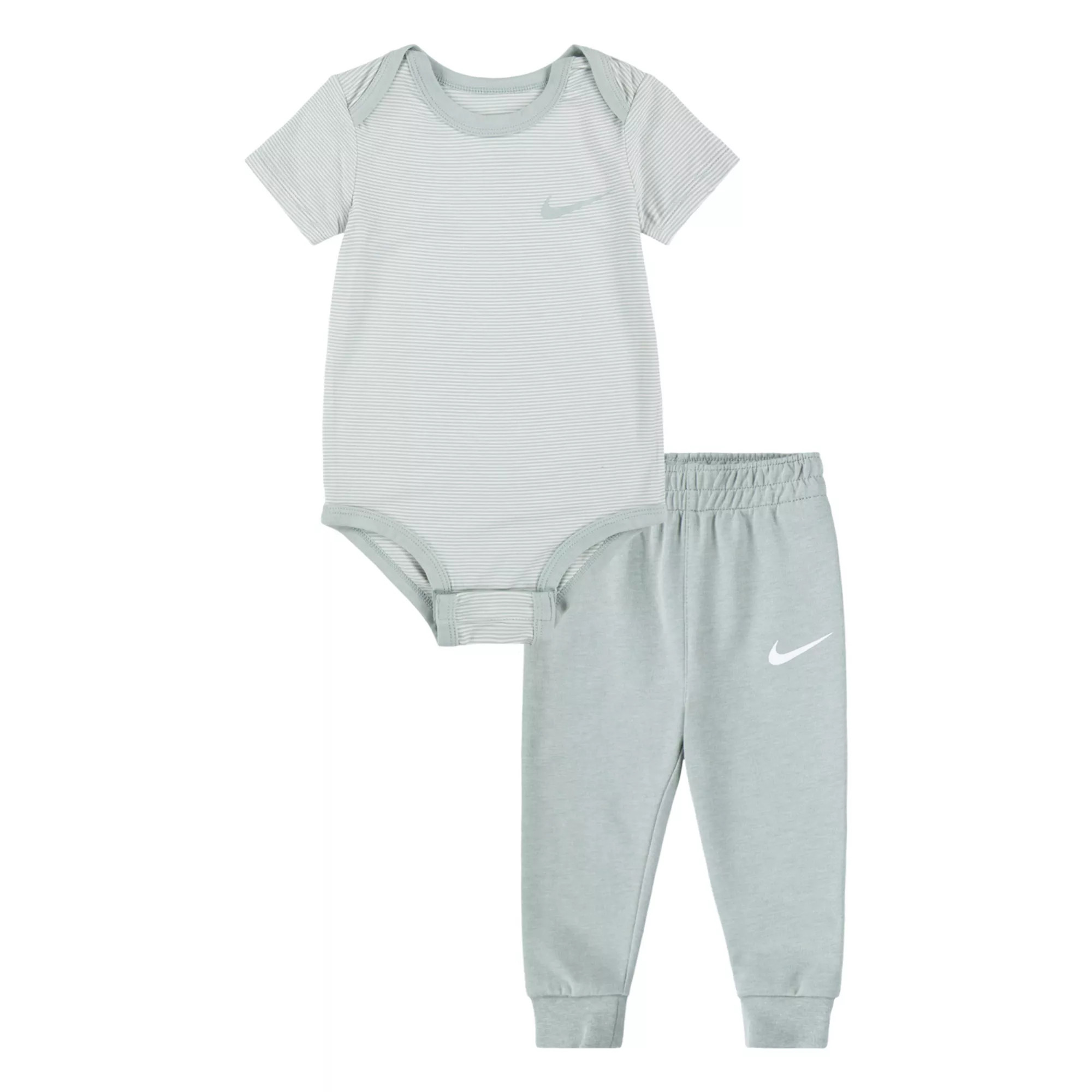 Newborn Baby Nike Striped Short Sleeve Bodysuit & Pants 2-Piece Set | Kohl's