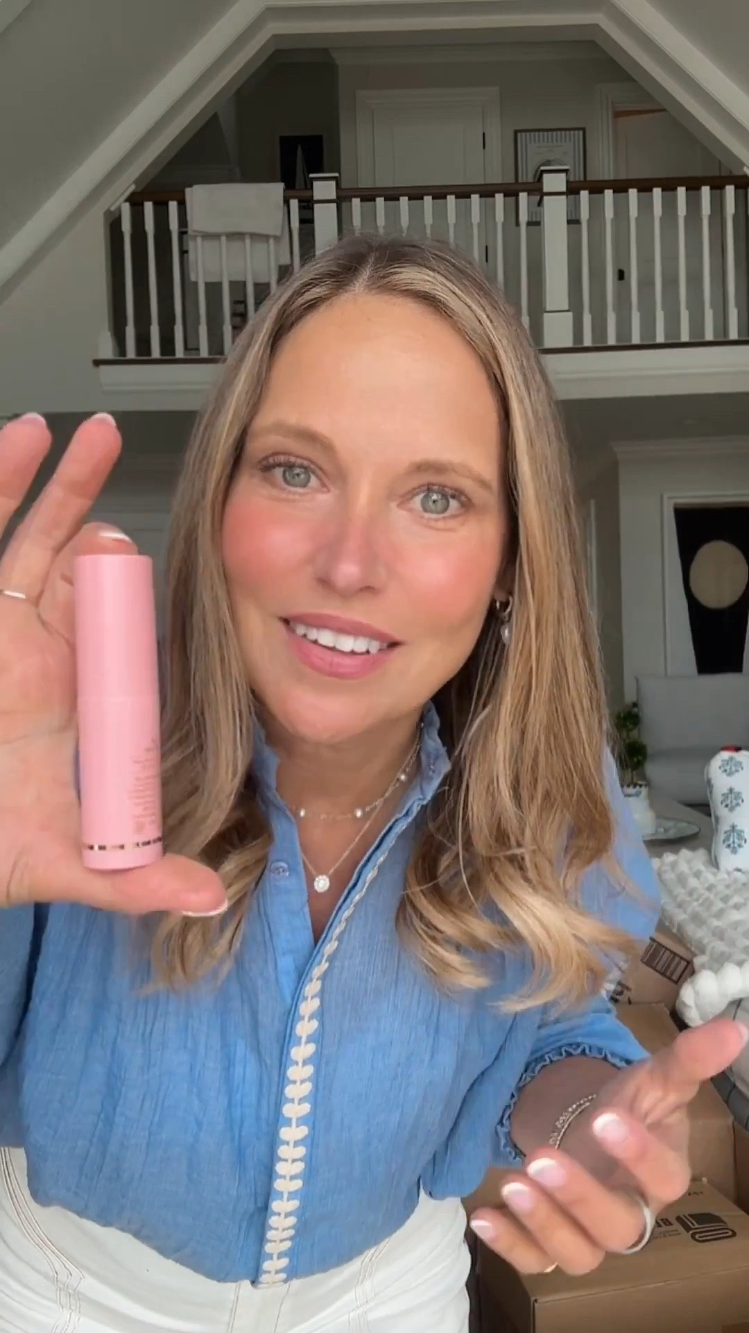 This Medicube PDRN Pink Collagen Volume Multi Balm has been such a good makeup prep find. I love using this Korean skincare balm on smile lines, under eyes, forehead lines, and dry spots because it helps my skin look hydrated, glowy, and smoother under makeup. It’s an easy collagen balm stick to keep in your routine when you want that plumper-looking base before getting ready.

#LTKOver40 #LTKSeasonal #LTKBeauty