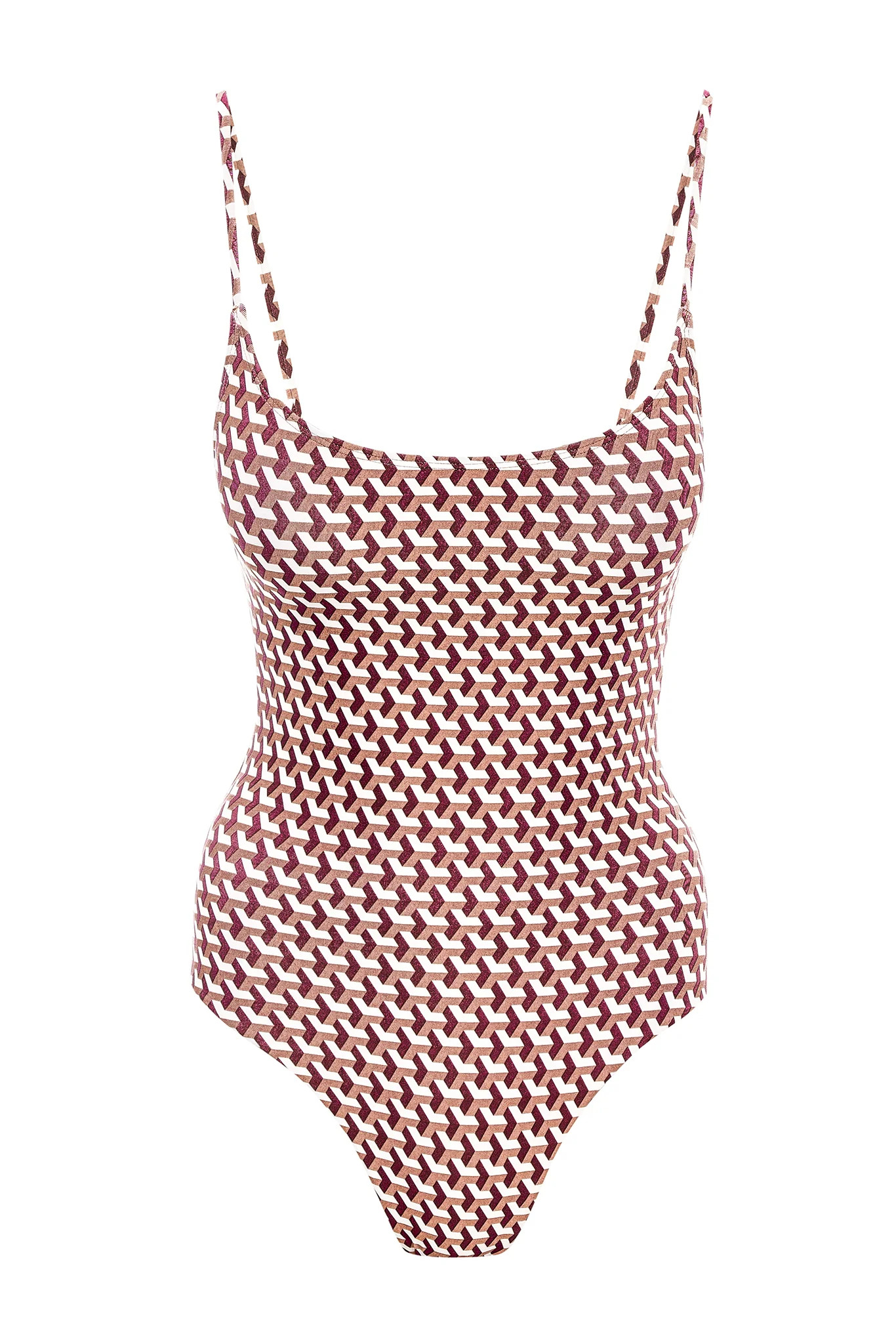 Bahamas One Piece - Husk Geo | Monday Swimwear