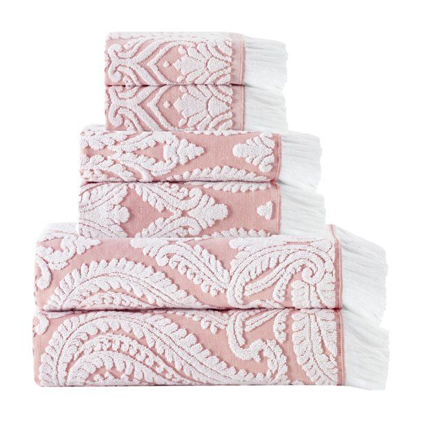Enchante Home Laina 6 Piece Cotton Towel Set - Walmart.com | Walmart (US)