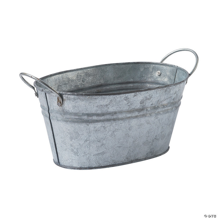 Oval Galvanized Bucket | Oriental Trading Company