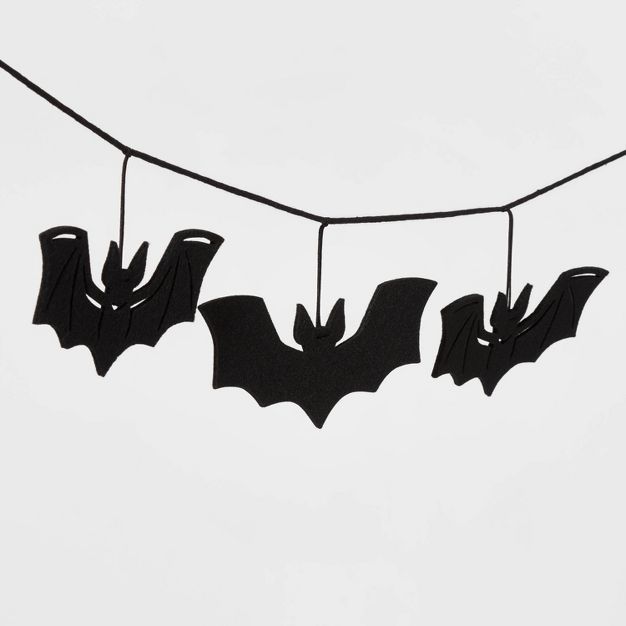 Bats Halloween Felt Garland - Hyde & EEK! Boutique™ | Target