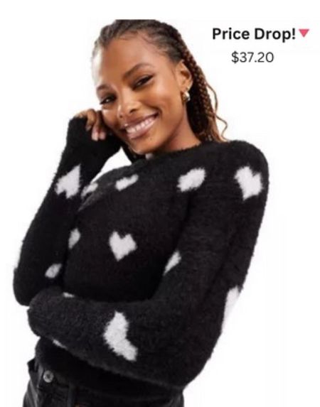 This comfy heart sweater is on sale! Grab it before its gone! #asos #heartsweater 

#LTKSeasonal #LTKsalealert #LTKmidsize