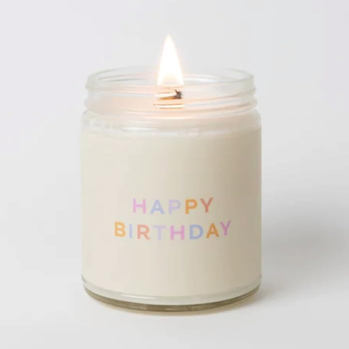 Fontana Candle Co. Celebration Collection, Happy Birthday – 9oz Scented Candle with Beeswax, Co... | Amazon (US)