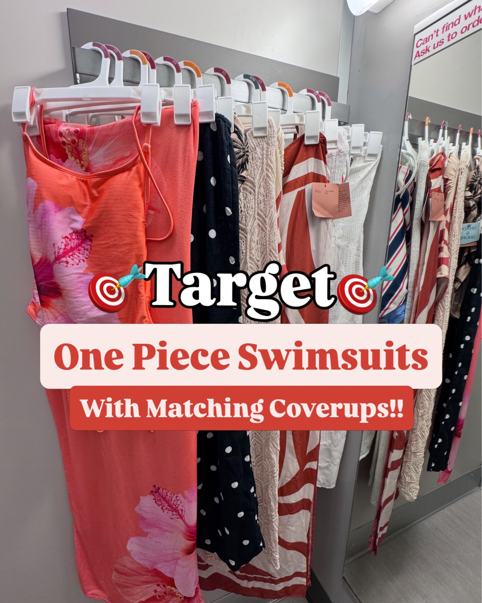 Target does it again with these one piece swimsuits and matching cover ups! I’m a size small for reference:) Comment SWIM for the links! ☀️👙🫶🏼 https://liketk.it/6gBxC