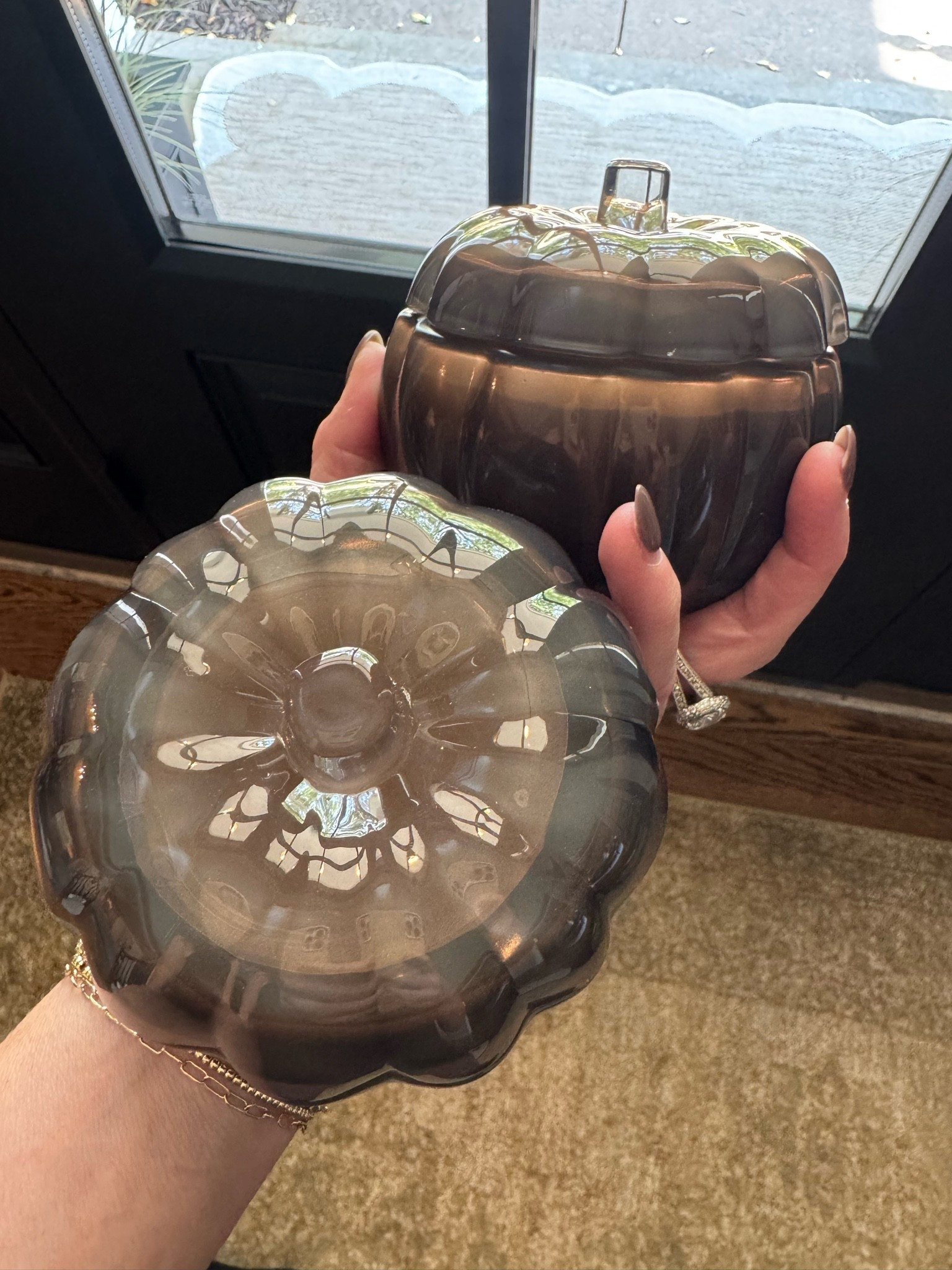 They are back! My favorite candles from target year round and this time in the prettiest chocolate brown glass pumpkin! The small One is only $5 and the largest size (not shown) is $15!

#LTKSeasonal #LTKHome #LTKdayinmylife