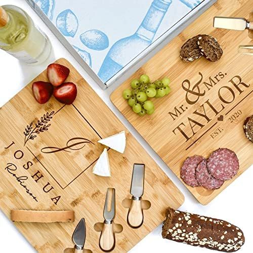 EasyBites Custom Personalized Charcuterie Board, 11 Designs, 15x12 - Wedding Gifts for Couples, H... | Amazon (US)