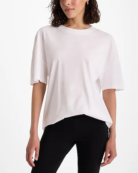 Cotton Crew Neck Legging Tee | Express