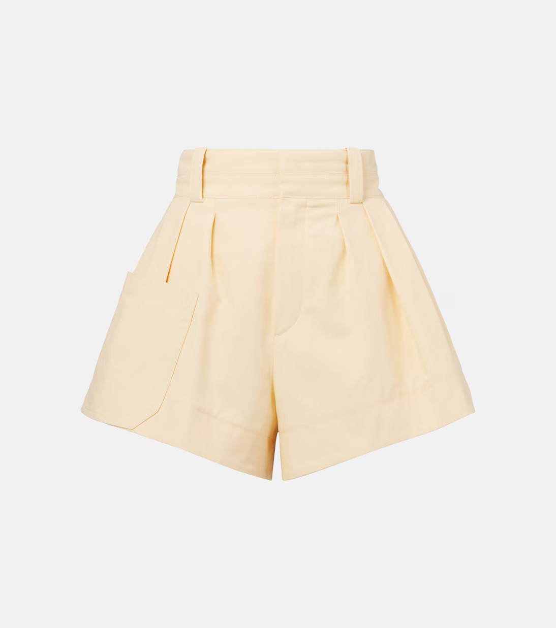 High-rise cotton canvas shorts | Mytheresa (UK)