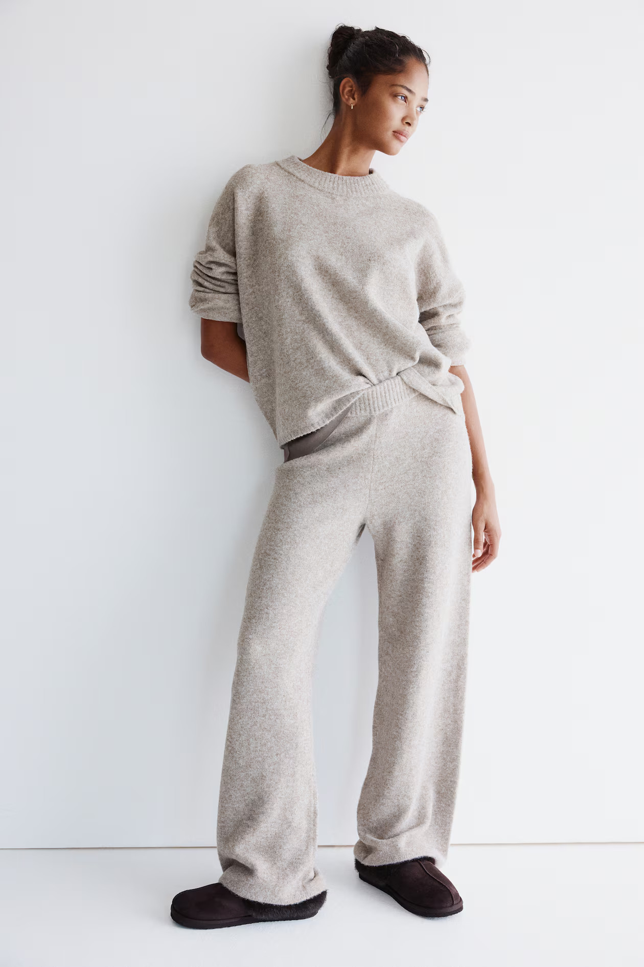 Jumper - Beige marl - Ladies | H&M GB | H&M (UK, MY, IN, SG, PH, TW, HK)