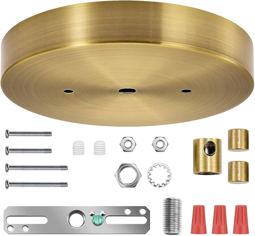 5 1/8 Inches Light Fixture Ceiling Canopy Kit Pendant Light Canopy Plate Cover with All Mounting ... | Amazon (US)