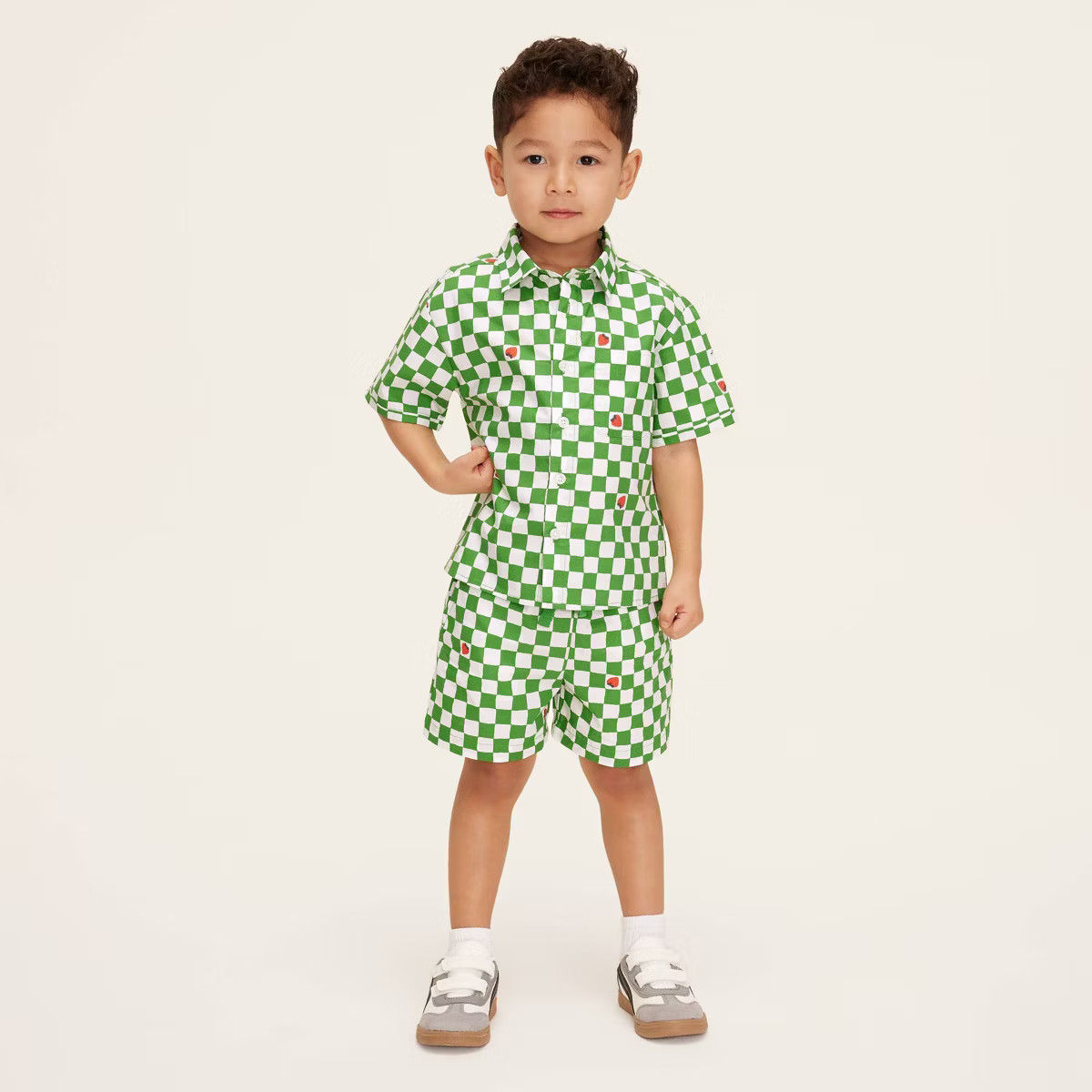 Toddler Gingham 2pc Top and Bottom Set - kate spade new york x Target Green/White | Target