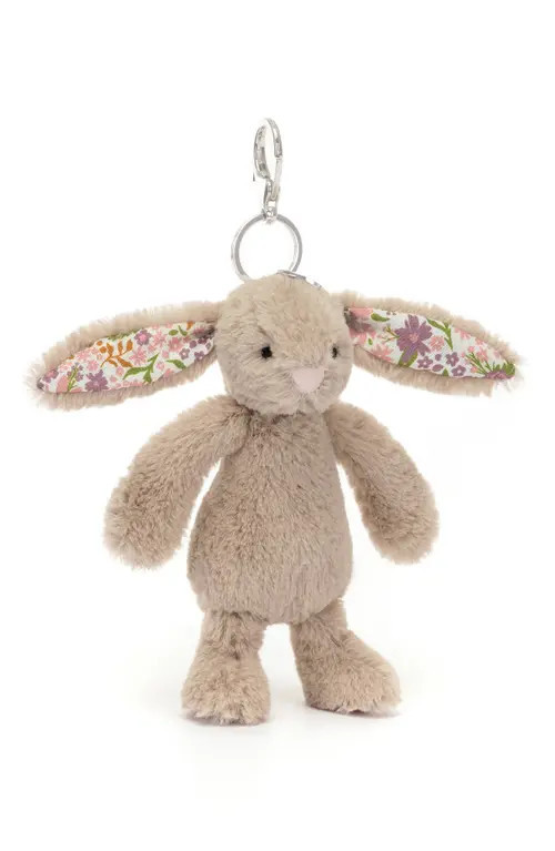 Jellycat Petal Blossom Bunny Bag Charm in Beige at Nordstrom | Nordstrom