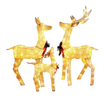 VEIKOUS 53-in Deer Free Standing Decoration with Clear LED Lights Lowes.com | Lowe's