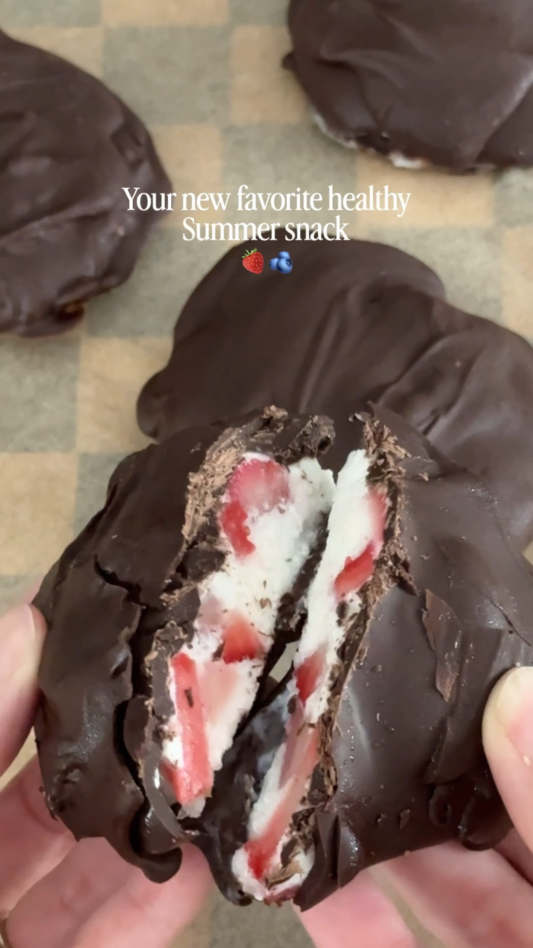 on repeat all summer long ✨

these 3 ingredient chocolate covered yogurt clusters are healthy and my new favorite snack 🍓🫐

mix Greek yogurt with strawberries or blueberries, freeze overnight, dip in melted dark chocolate, freeze for a couple hours….. ENJOY!

#LTKfoodie