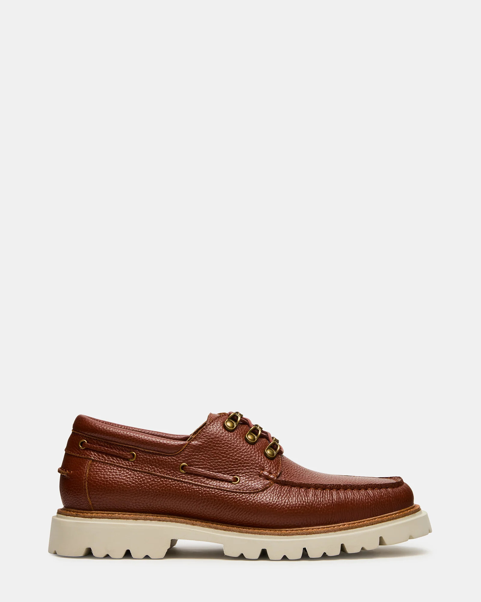 Steve Madden Men's Victor Lace-Up Casual Shoes - Cognac - Size 12 - Leather | Steve Madden (US)