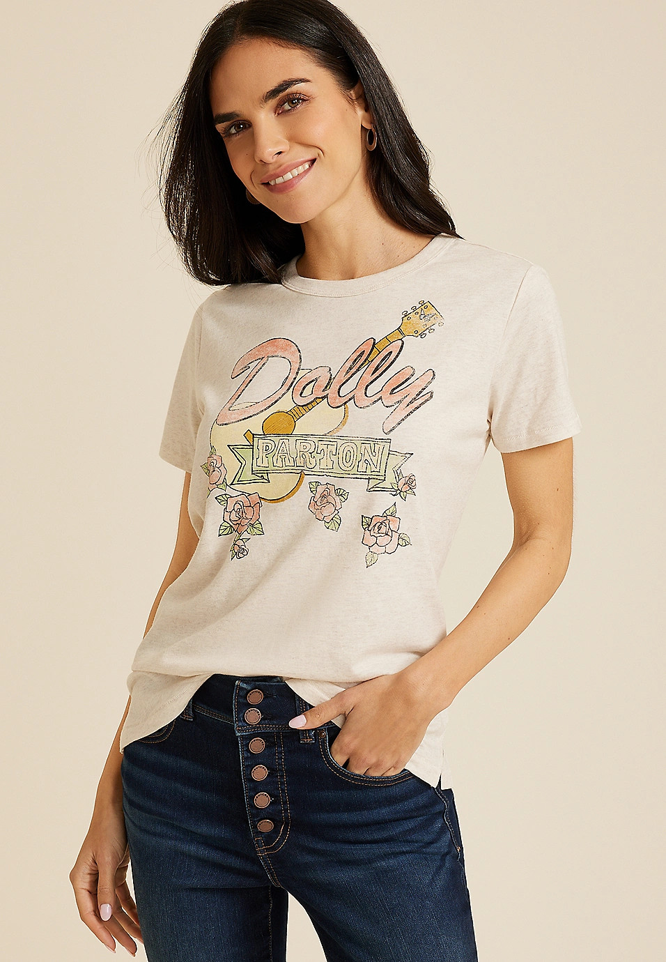 Dolly Parton Classic Fit Graphic Tee | Maurices