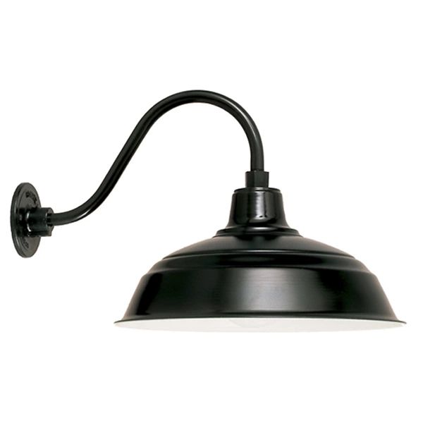 Gooseneck Barn Light Warehouse Outdoor Wall Sconce - B-1 Arm | Lumens