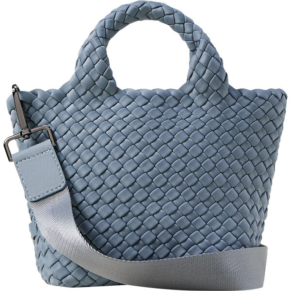 Women's St. Barths Hand-Woven Neoprene Crossbody Strap Petit Tote, Nova | Maisonette