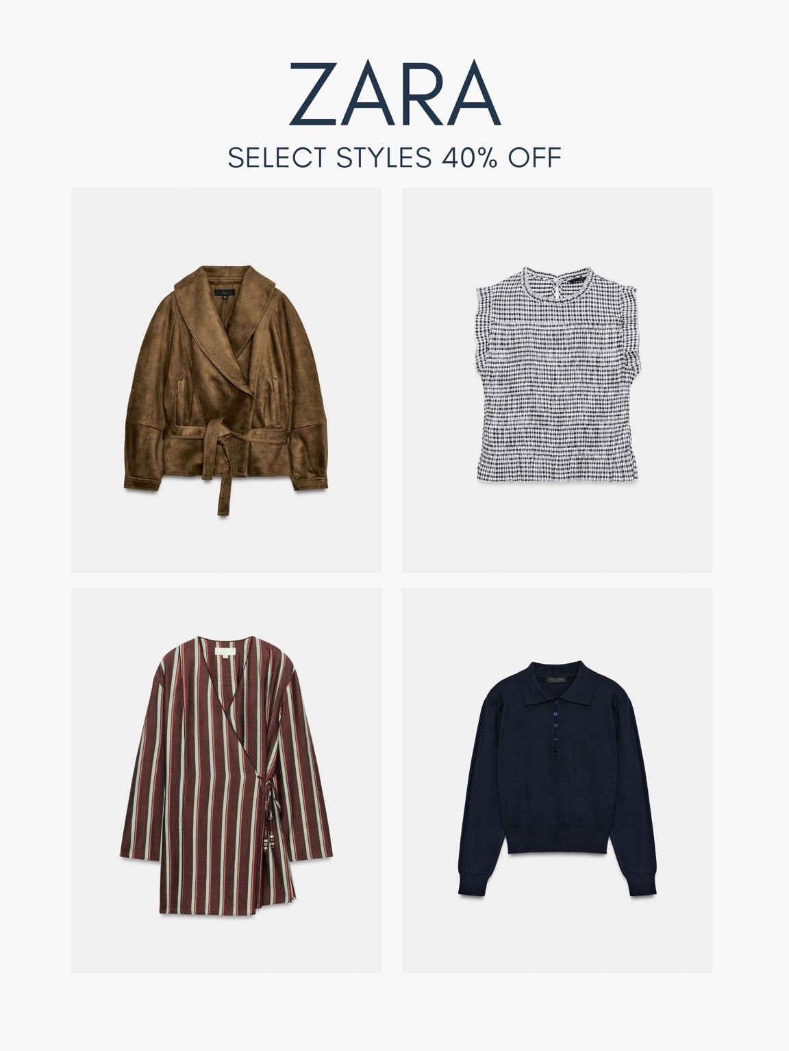 [9/30/26] select styles 40% off @Zara + linking new arrivals we are loving

#LTKSeasonal #LTKSaleAlert