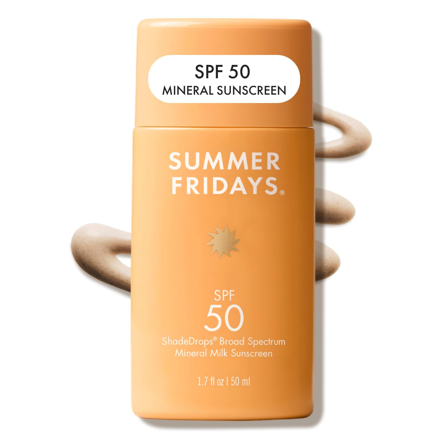 Summer Fridays ShadeDrops SPF 50 Mineral Milk Sunscreen (1.7 Oz) | Amazon (US)