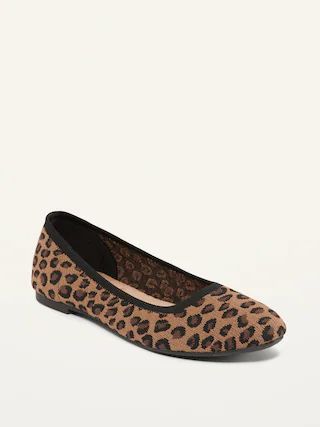 Knit Almond-Toe Ballet Flats For Women | Old Navy (US)