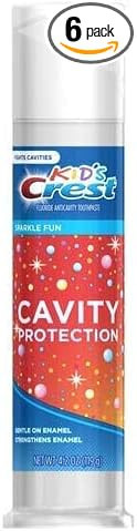 Crest Kid's Cavity Protection Toothpaste for Kids Sparkle Fun Flavor (Pack of 6) | Amazon (US)