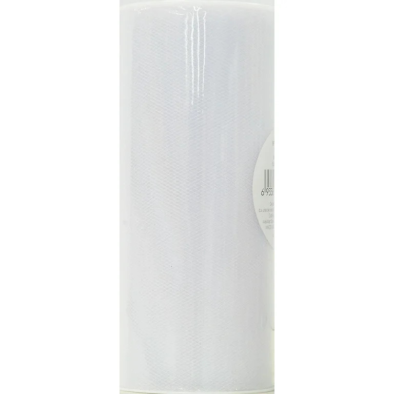 Fuzhou Unbrand 6" x 25 Yds White Matte Tulle, 100% Polyester by the Bolt. | Walmart (US)