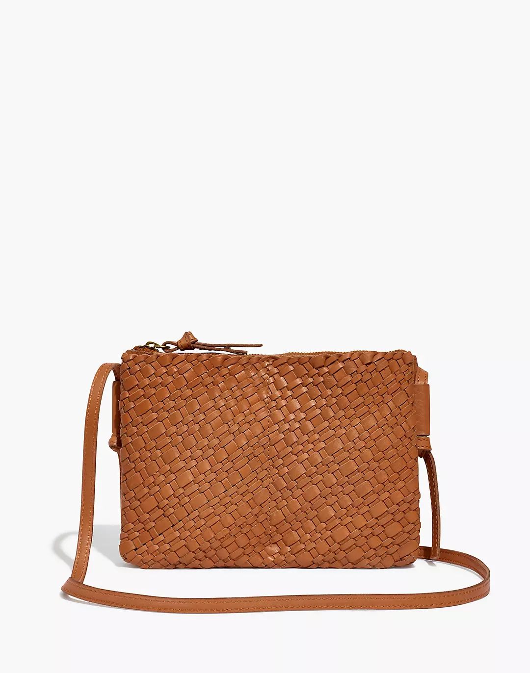 The Knotted Crossbody Bag in Woven Leather | Madewell