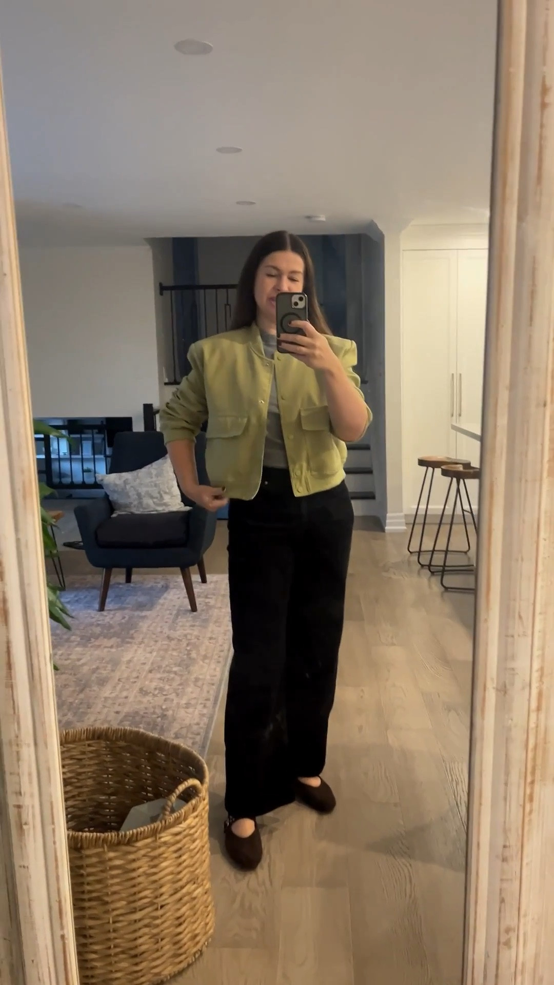 This bomber jacket comes in different colours and fit a bit oversized too

#LTKmodest #LTKshoes #LTKfall