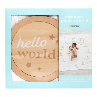 Pearhead Baby Milestone Blanket and Photo Prop Set - 3pk | Target