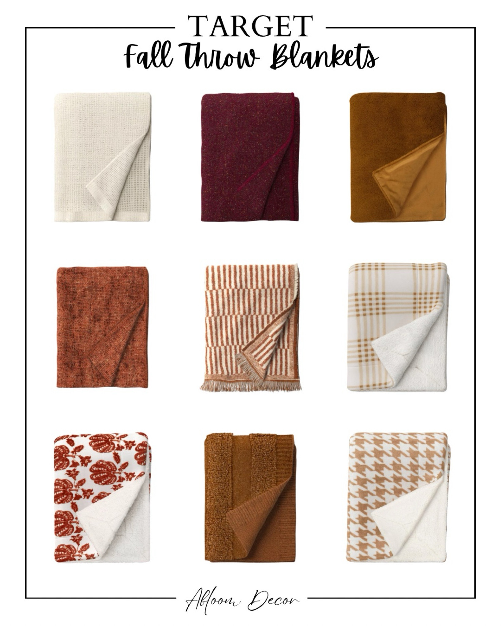 Is it bad that I want to get every single one of these Target fall throw blankets?!

#LTKSeasonal #LTKHalloween #LTKHome