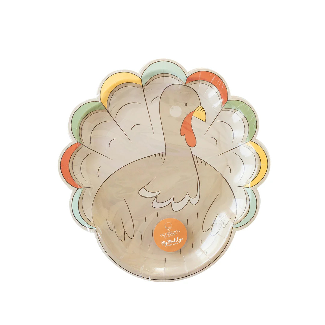 Occasions By Shakira - Harvest Turkey Shaped Paper Plate | My Mind's Eye