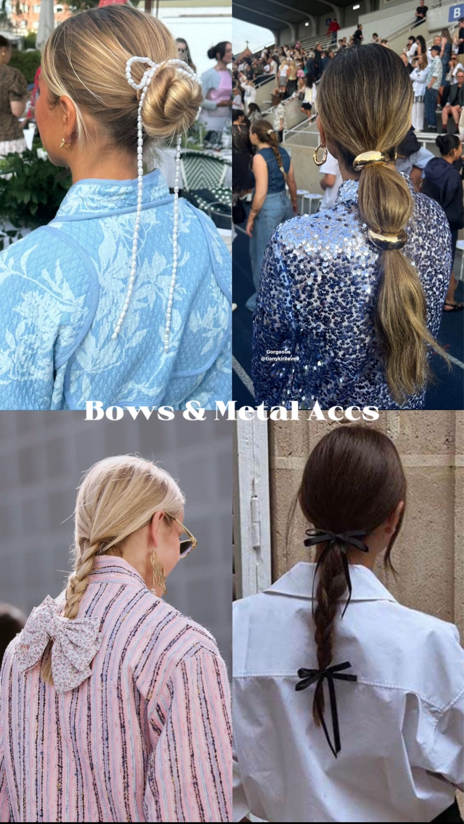Bow & Metal Accessories
Accesorios de pelo: lazos y metálicos 

#LTKstyletip #LTKautumn