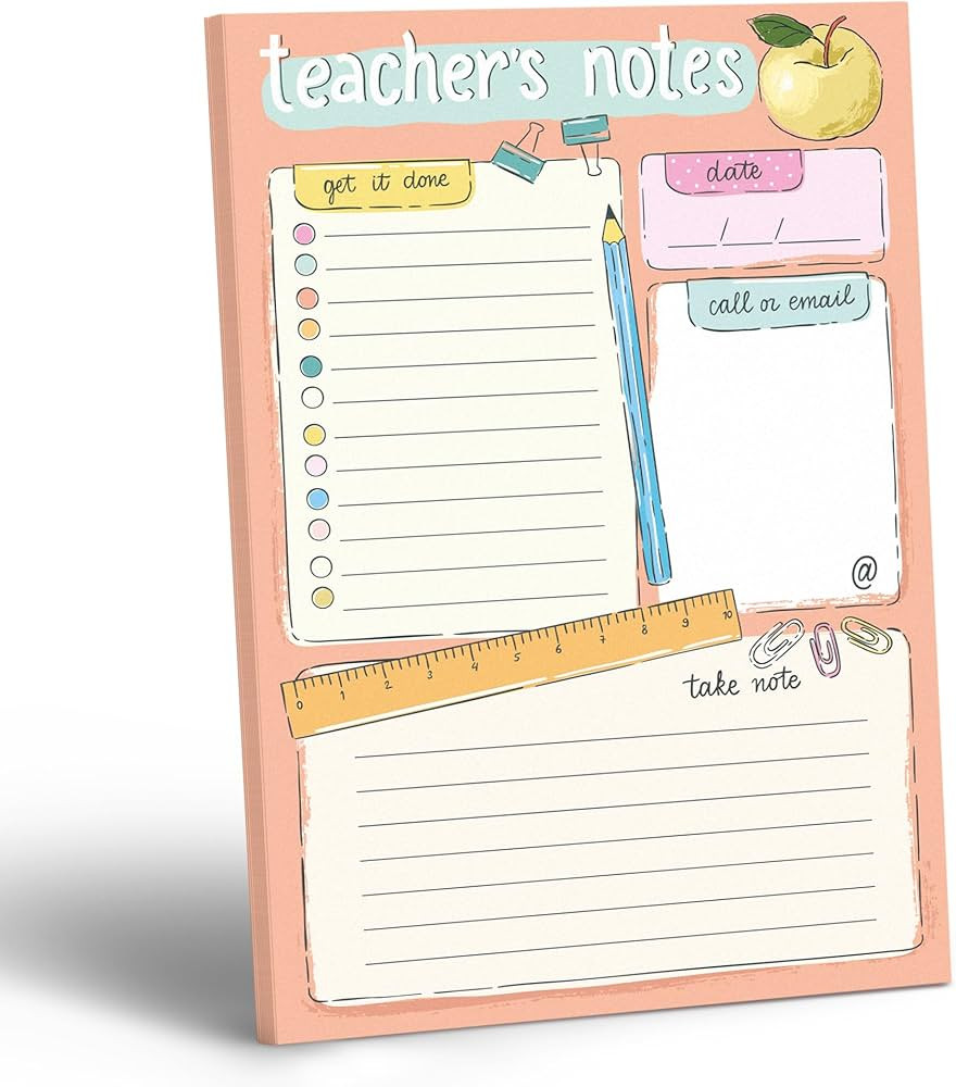 Sweetzer & Orange Teacher Planner Pad – Weekly Undated Lesson Planner for Teachers – 60 Tear-... | Amazon (US)