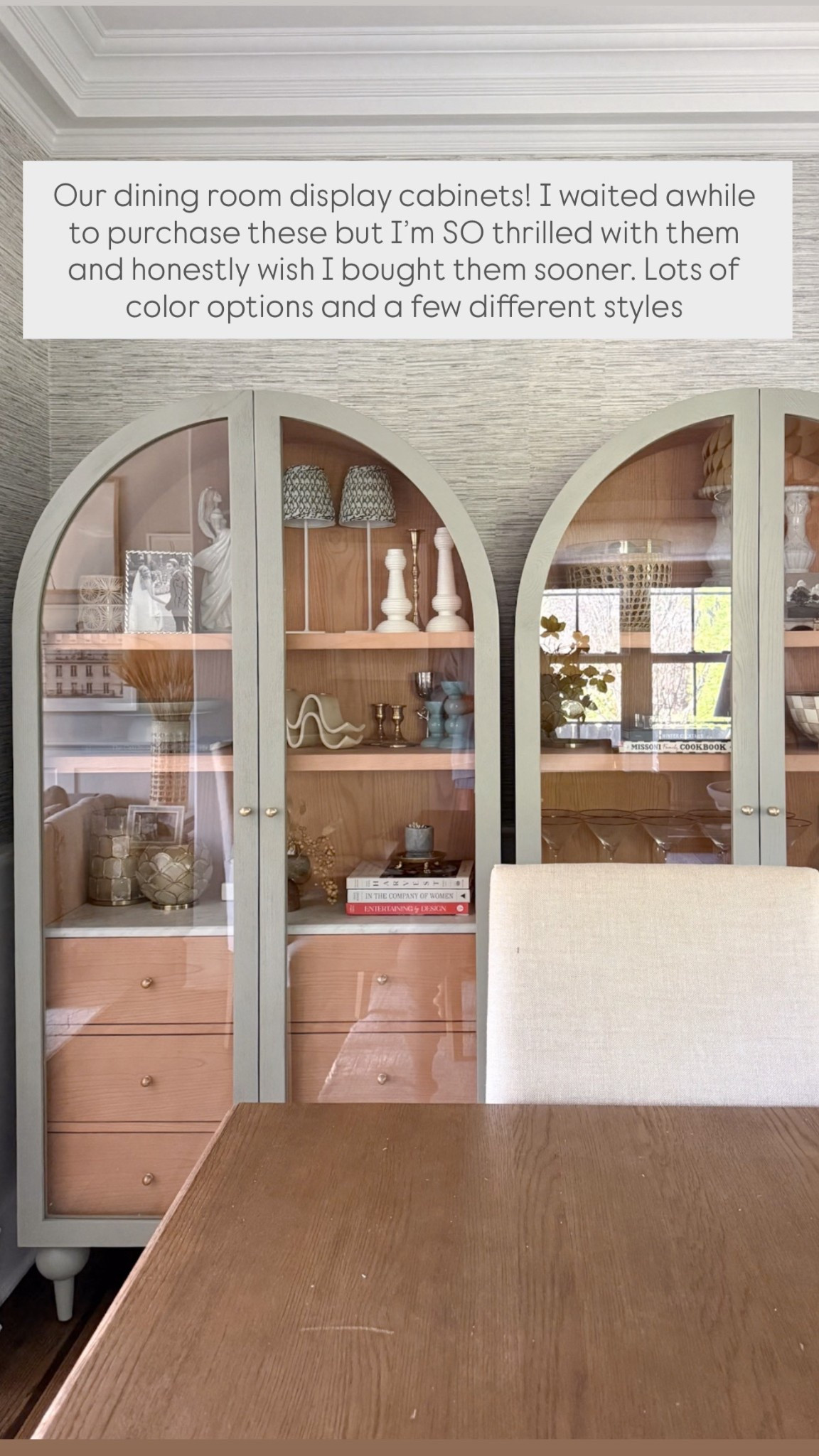 Our dining room display cabinets! I waited awhile to purchase these but I’m SO thrilled with them and honestly wish I bought them sooner. Lots of color options and a few different styles 

#LTKHome #LTKSeasonal #LTKSaleAlert