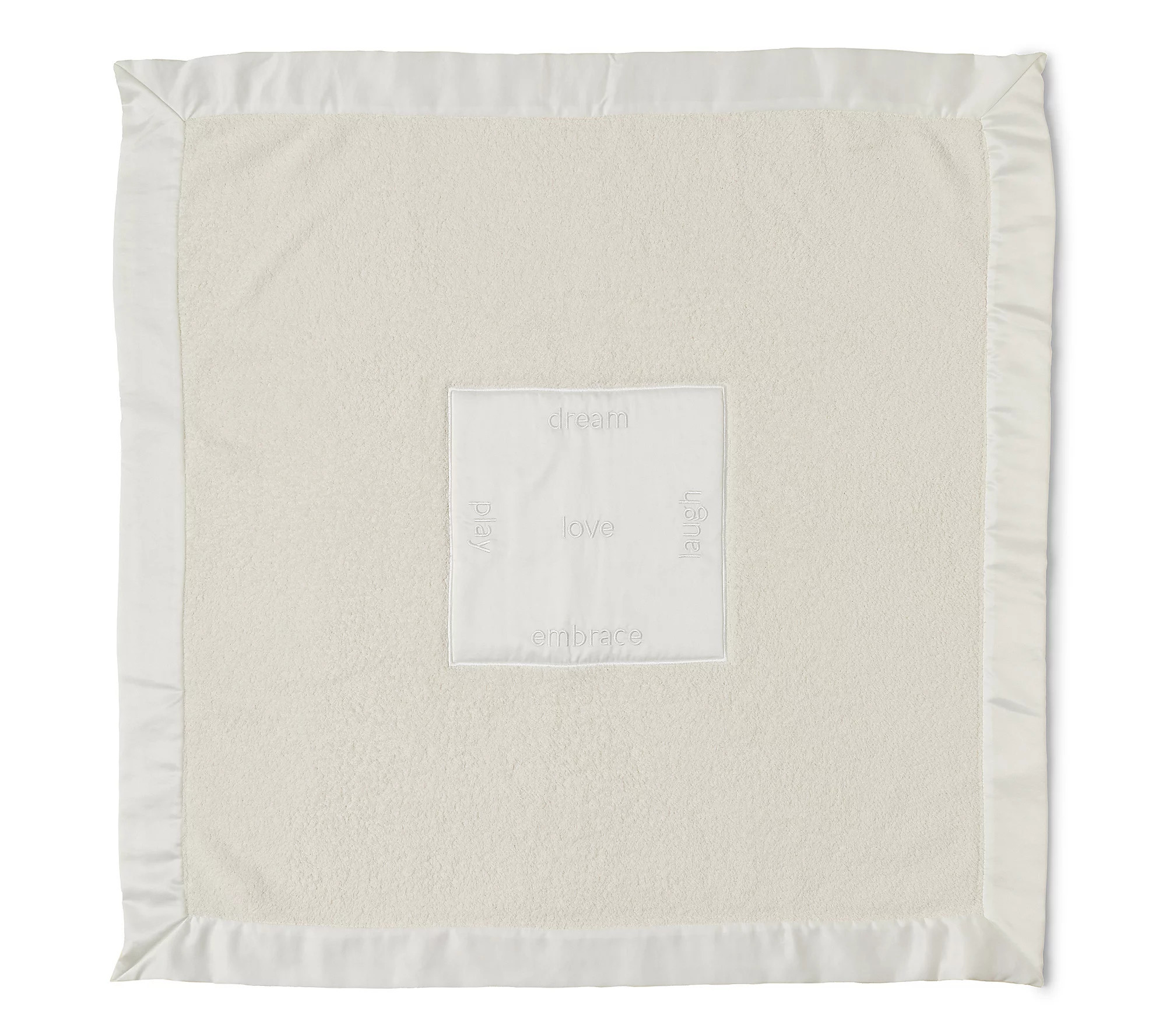 Barefoot Dreams Cozy Chic Satin Trim Receiving lanket | QVC