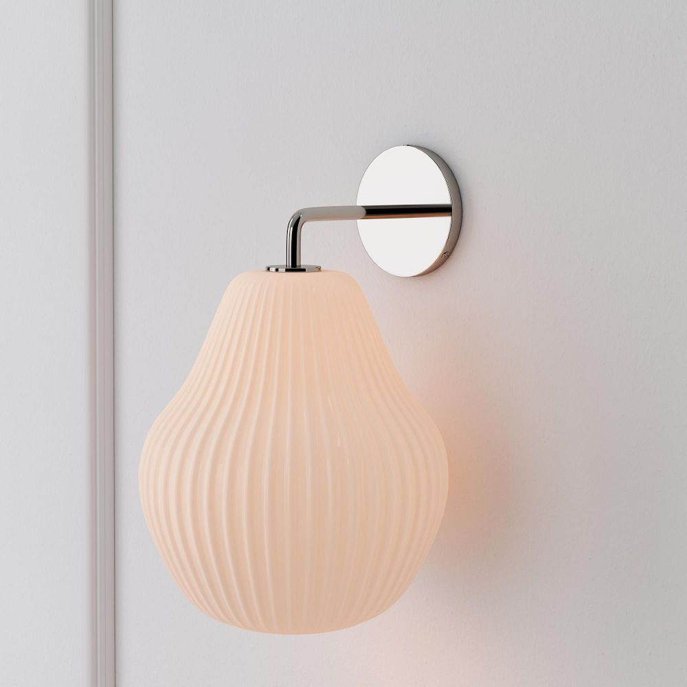 Sculptural Ribbed Sconce (7.5") | West Elm (US)