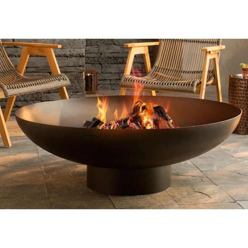 Bayshore Steel Wood Burning Fire Pit | Wayfair North America