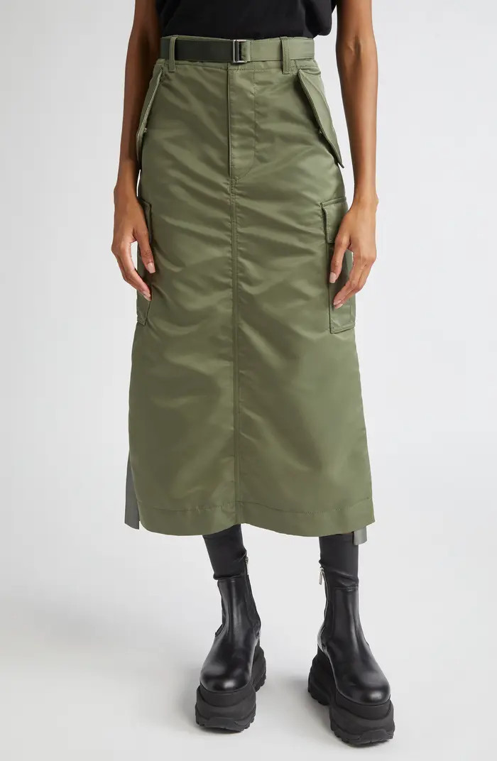 Sacai Nylon Twill Cargo Skirt | Nordstrom | Nordstrom