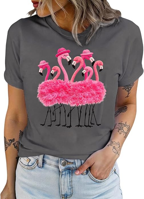 SOLY HUX Women's Graphic Shirts Short Sleeve Crew Neck T-Shirts | Amazon (US)