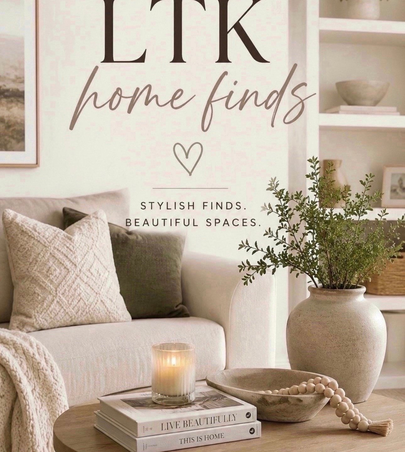 Neutral home finds that make your space feel cozy, clean, and elevated 🤍✨ From affordable decor to everyday essentials, these are the pieces currently making our house feel more like home.

#LTKHome #LTKSaleAlert