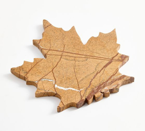 Maple Leaf Marble Cheeseboard | Pottery Barn (US)