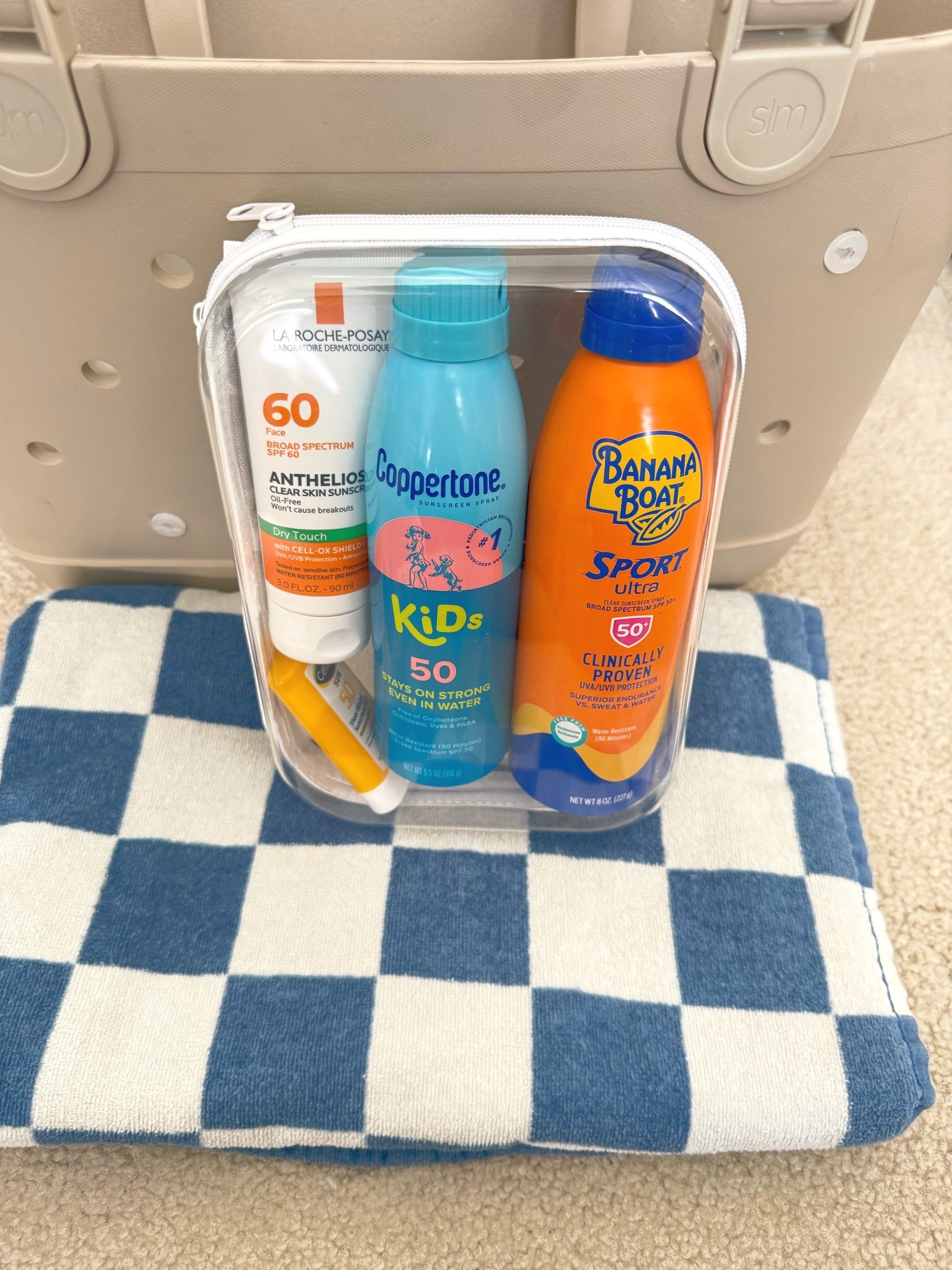 Getting summer ready by organizing our must haves so we can easily grab and go!  SPF essentials…love these clear cases to keep things organized!

#LTKmomlife #LTKSeasonal #LTKTravel
