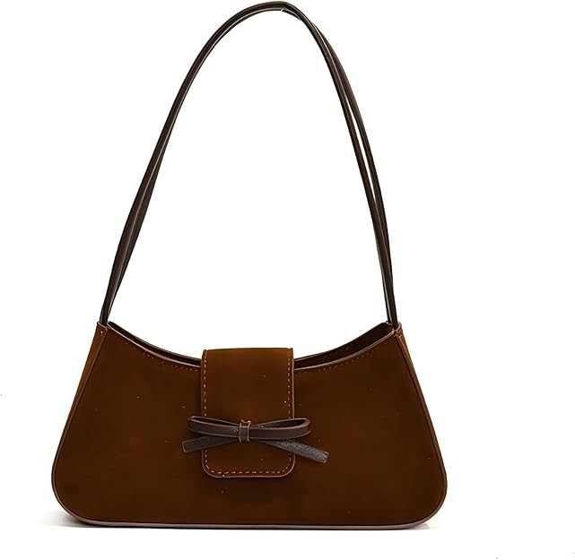 Shoulder Bag for Women, Hobo Handbags Trendy Y2K Purses Patent Leather Clutch Bag Cute Bow Purse | Amazon (US)