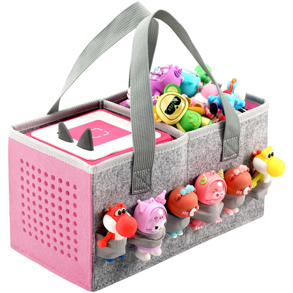 Carrying Case for Toniebox Starter Set and Tonies Figurines, Travel Felt Cloth Musical Toy Foldin... | Amazon (US)